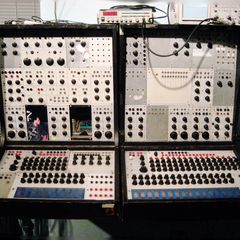 A Buchla 100 series modular synthesizer