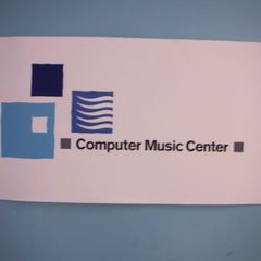 Computer Music Center sign, Columbia University