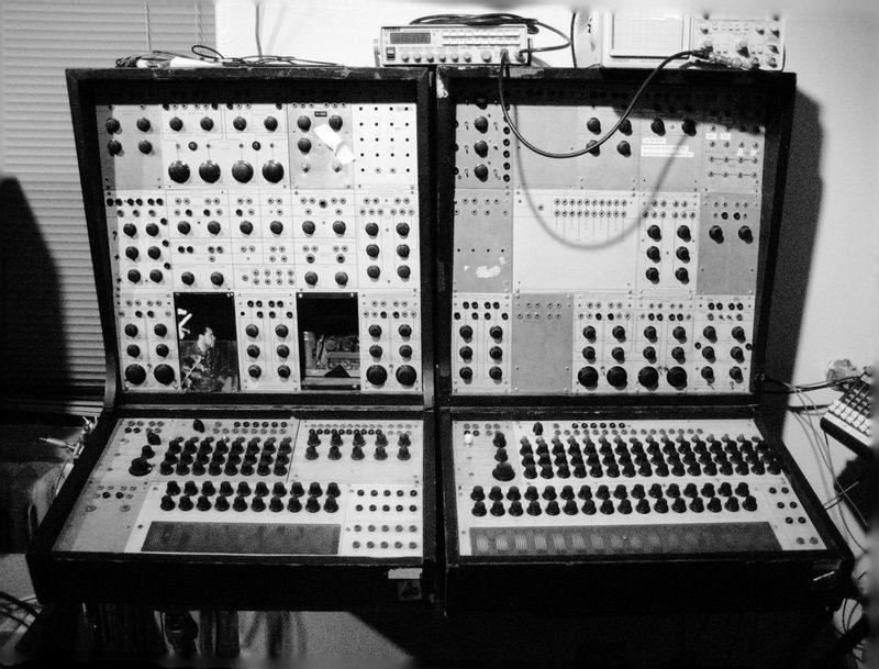 A Buchla 100 series modular synthesizer