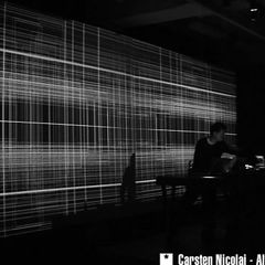 Carsten Nicolai (Alva Noto) performing at la Bâtie festival, Geneva, 2004