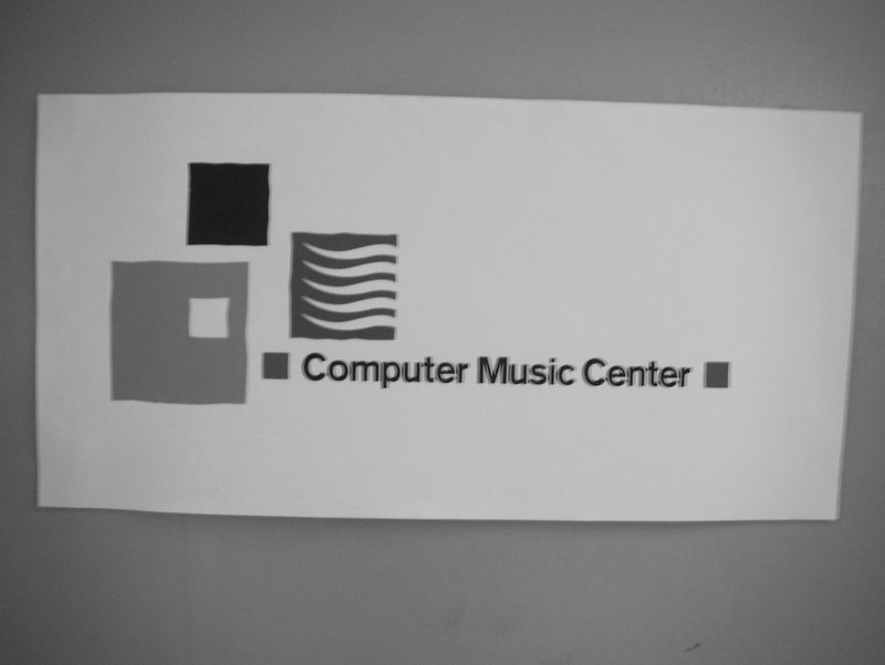 Computer Music Center sign, Columbia University