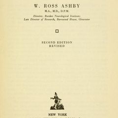 Title page of Design for a Brain, second edition, 1960