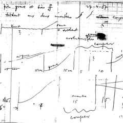 Xenakis working sketch for Diamorphoses