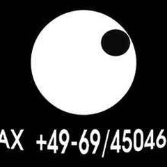 FAX +49-69/450464 label logo