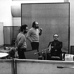 Gruppo di Improvvisazione Nuova Consonanza rehearsing in the studio, 1970s