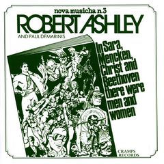 Cover of In Sara, Mencken, Christ and Beethoven There Were Men and Women by Robert Ashley and Paul DeMarinis (Cramps Records, Nova Musicha n.3)