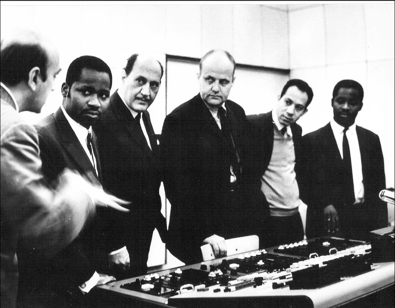 Józef Patkowski (center) at the 1970 Warsaw Symposium of Asian, African and Polish Composers