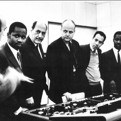 Józef Patkowski (center) at the 1970 Warsaw Symposium of Asian, African and Polish Composers