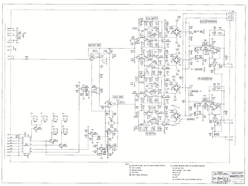 Krohn-Hite 6880A PC6880-3 Null Detector Board schematic