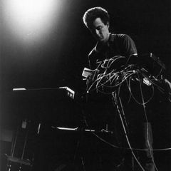 Nicolas Collins performing, somewhere in Europe, mid-1980s