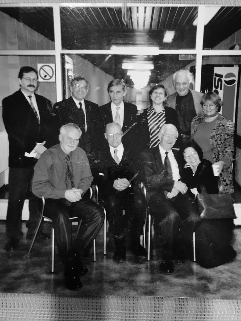 The last staff of the Polish Radio Experimental Studio, 2002, including Eugeniusz Rudnik and Bohdan Mazurek