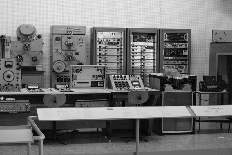 The Siemens Studio für elektronische Musik's equipment, preserved at the Deutsches Museum, Munich