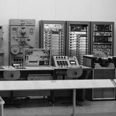 The Siemens Studio für elektronische Musik's equipment, preserved at the Deutsches Museum, Munich