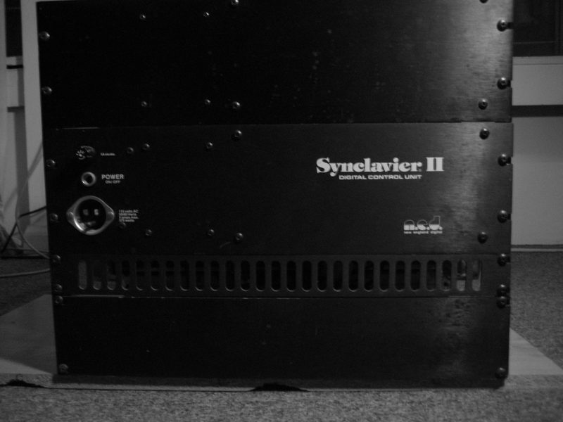 Synclavier II, front panel