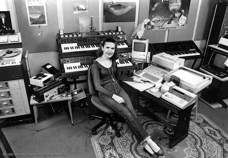 Wendy Carlos in her studio, 1986