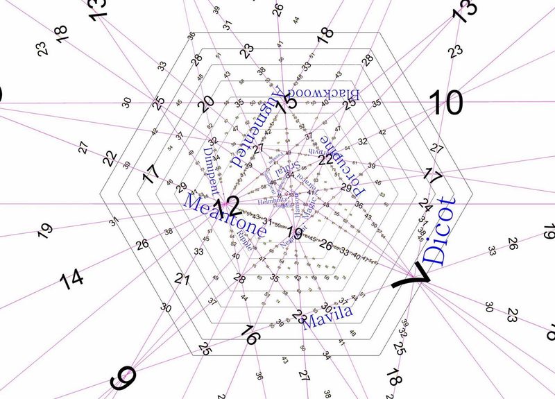 Pitch lattice on the 2.3.5 subgroup