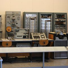 The Siemens Studio für elektronische Musik's equipment, preserved at the Deutsches Museum, Munich
